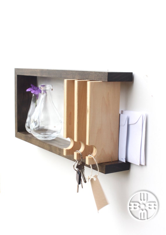 Kamal Entryway Multi-Hook Wall Shelf