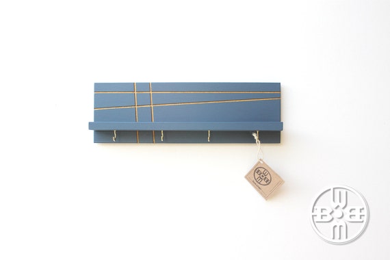 Key Holder For Wall Rack Shelf With Hooks Entryway Image 0