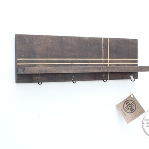 Étagère moderne, porte-clés mural, étagère pour clés avec crochets, organisateur d&#39;entrée, crochet pour clés, rangement pour clés, cadeau pour femme, cadeau pour homme