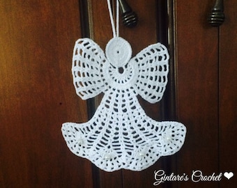 Beautifully crochet Angels, large angel, Christmas ornament, lace angel, handmade gift