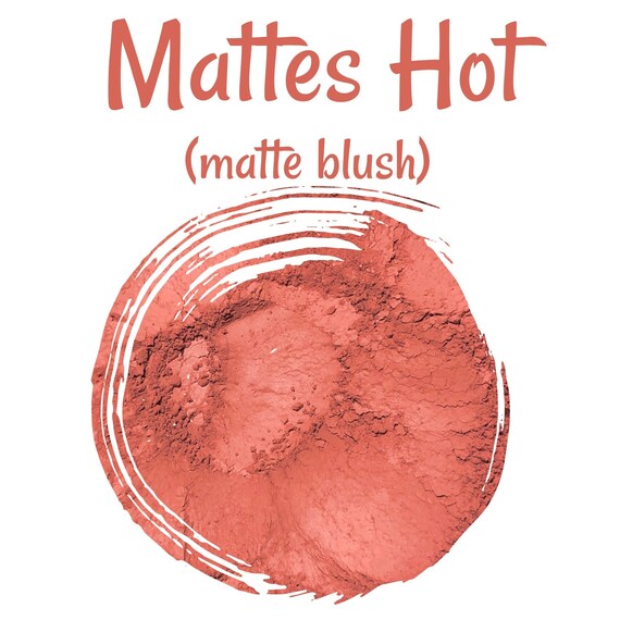 Mattes Hot Mineral Blush Natural Mineral Made in USA - Etsy
