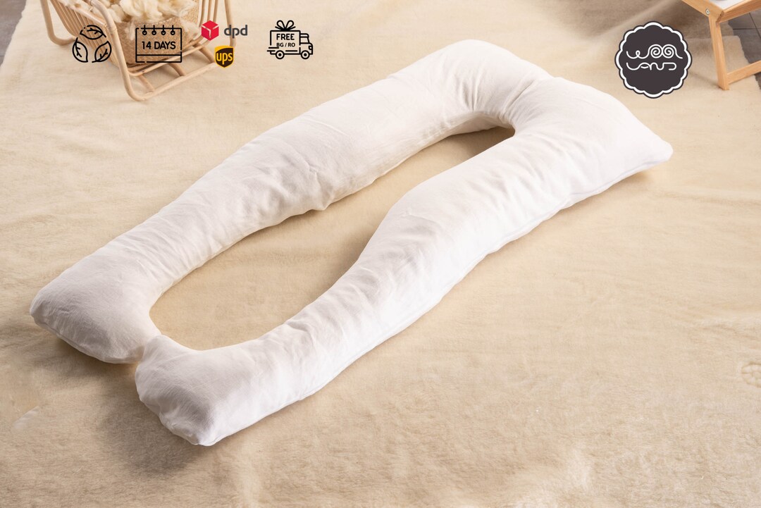 Oreiller De Grossesse Amagoing 140 Cm - Forme U - Soutien Dos, Hanches, Jambes - Housse Lavable - Multifonction