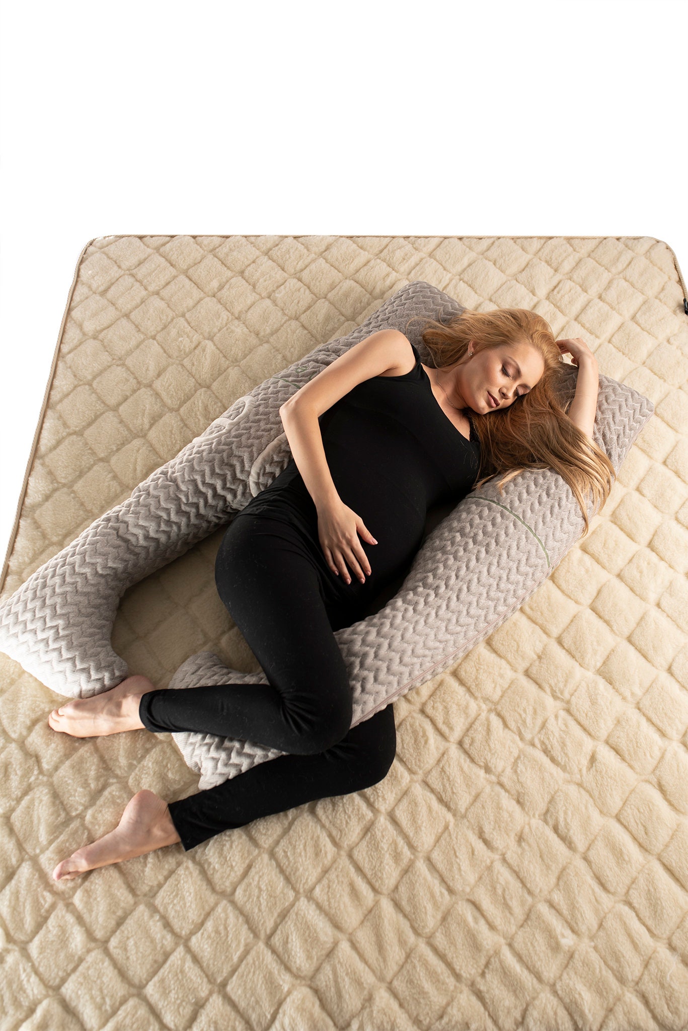Pregnancy Pillow U Shaped Pillow Wool Pillow Hemp Cover Etsy Canada