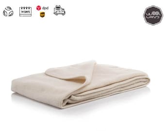 Merino Wool Baby Blanket, Organic Wool Baby Blanket, Toddler Plaid Merino, All Natural Baby Blanket, Merino Wool Throw, 39x59" (100x150 cm)