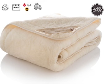 Merino Wool Blanket, Wool Duvet Cover, Queen Size Blanket, Natural Wool Blanket, Queen Duvet Insert, Organic Wool Duvet, Wool Blanket