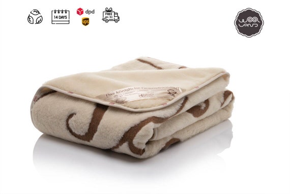 Coperta in lana merino, coperta morbida su due lati, coperta per neonati,  coperta ipoallergenica, coperta comfort in lana -  Italia