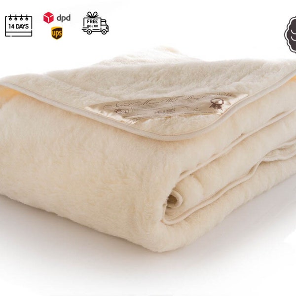 Coperta morbida, coperta biologica calda, coperta in lana merino, coperta fatta a mano, coperta in lana biologica, copertura ipoallergenica, coperta per bambini