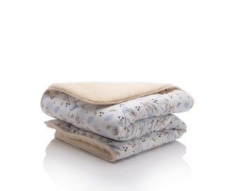 Sweet Sheep Blanket, Wool Blanket, Celestial Blanket, Wool Duvet Cover, Baby Blanket,  Toddler Blanket, Double Sided Blanket, Hypoallergenic