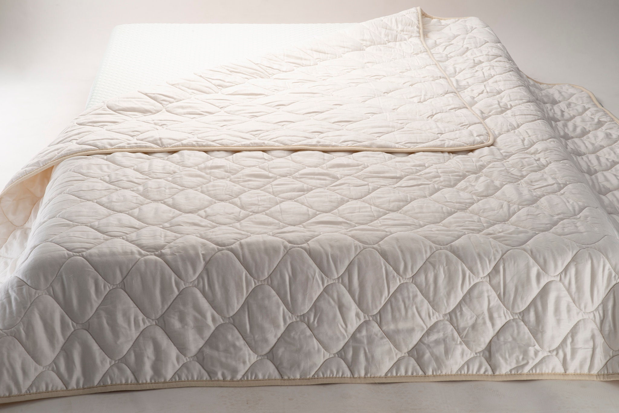 Quilted Wool Filled Duvet Insert All Sizes Creamy Or White