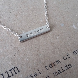 Silver &#39;Ansum&#39; Necklace