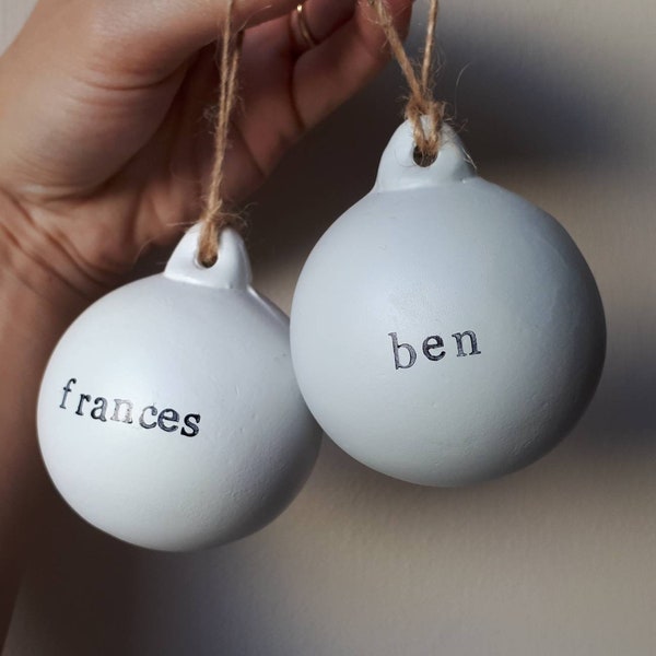 Personalised Ceramic Bauble