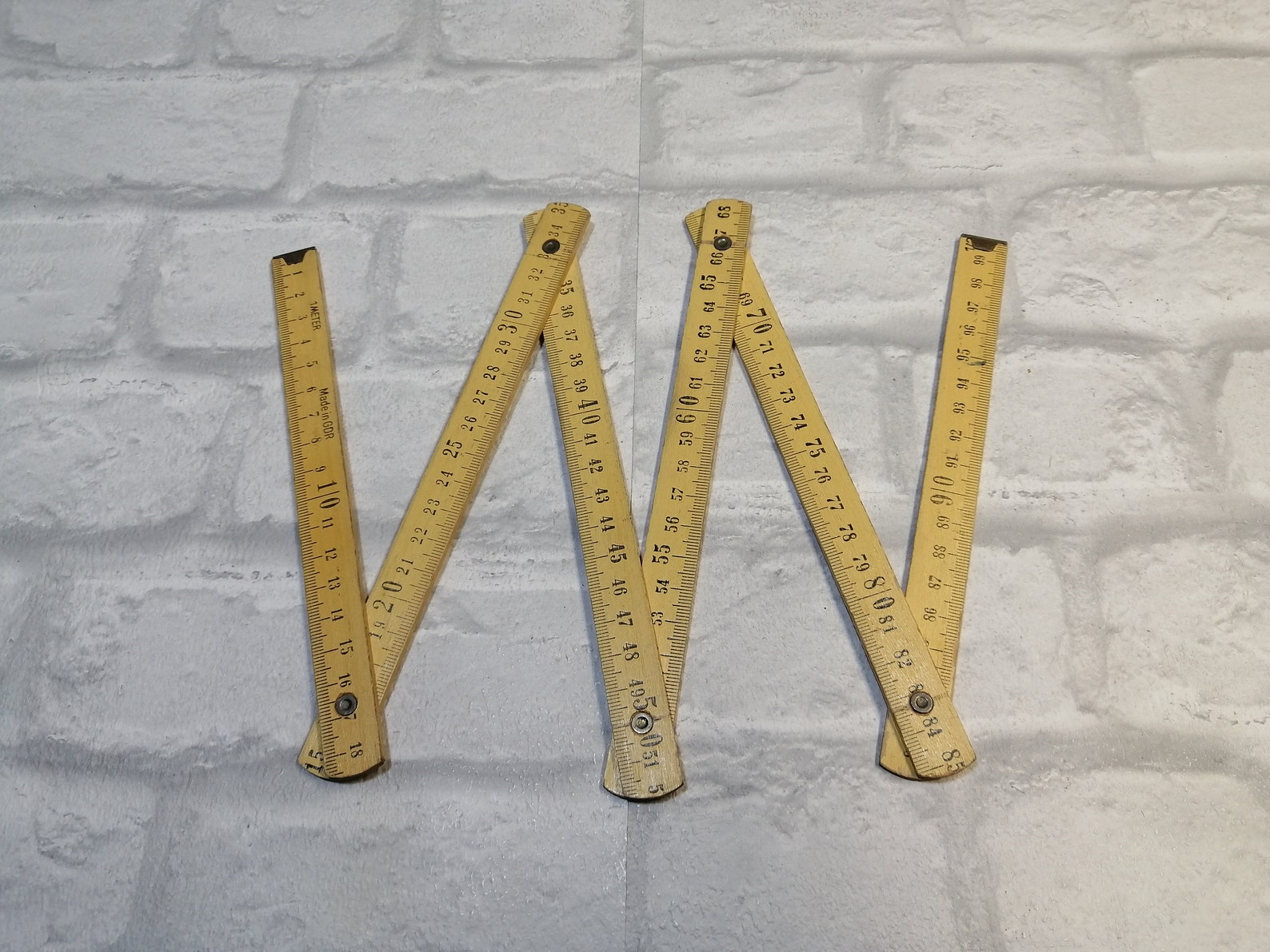 german ruler 100 cm 1 metre vintage wood metric ruler meter etsy