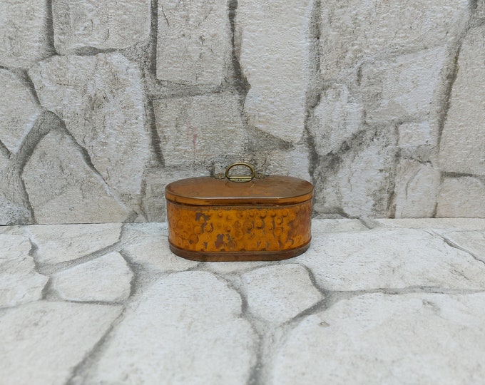 Copper Box With Lid Copper Jewelry Box Copper Trinket Box Small Copper