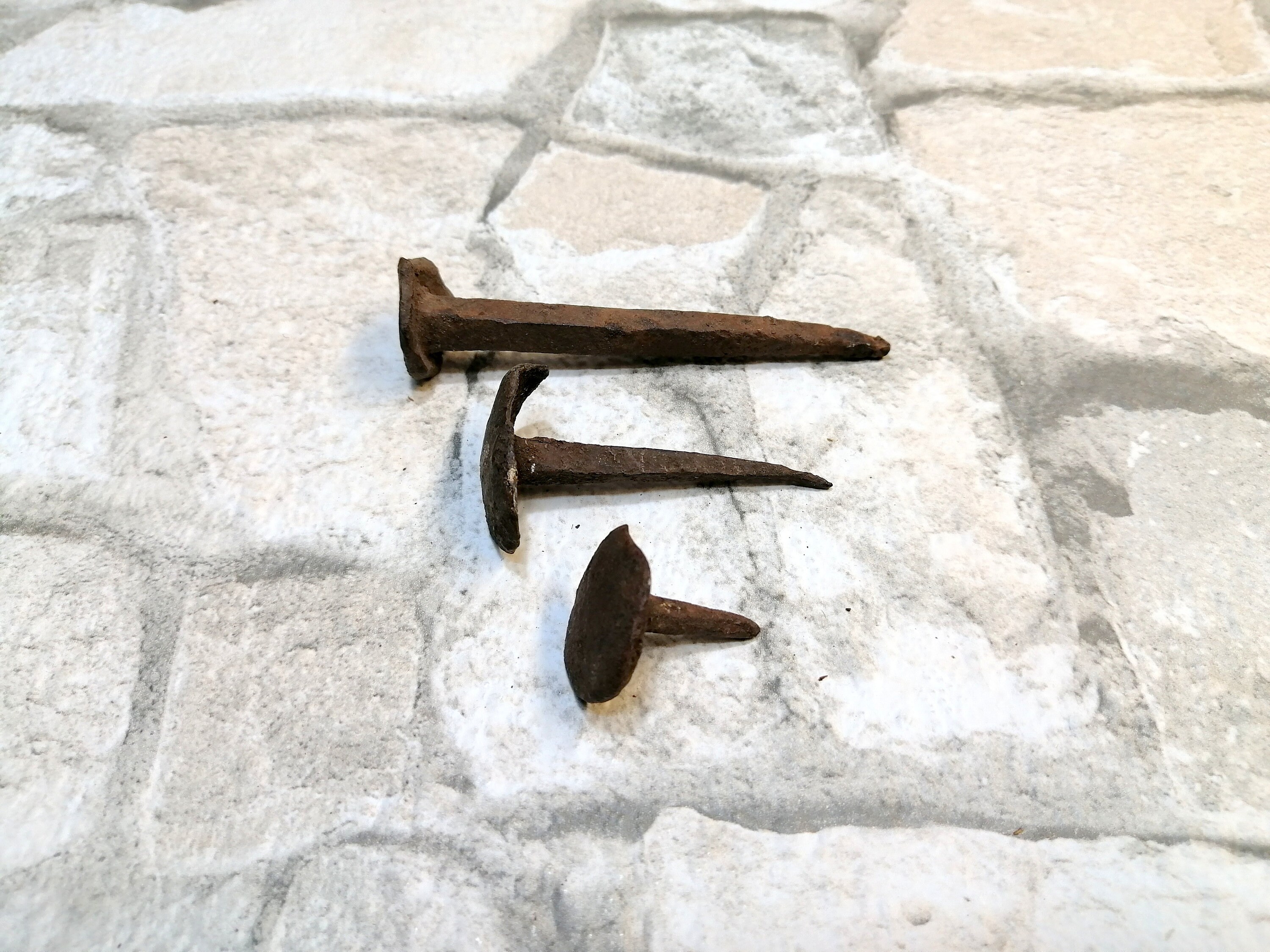 Set of 3 nails French ship nails Antique Vintage Etsy