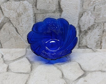 Vintage Kobalt Blaue Glas Schüssel: Frit Servier Schüssel, Cottage Chic