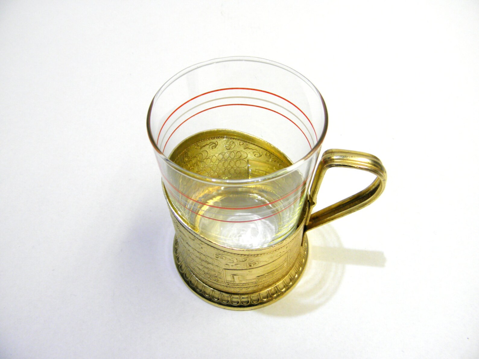 SILVER PLATED TEA GLASS HOLDER main image 1
