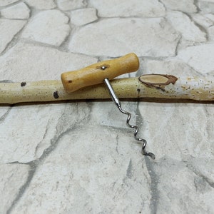 Corkscrew, Wine Corkscrew, T Corkscrew, Vintage Corkscrew, Corkscrew Wine Bottle Opener, Wooden Handle, Wine Lover Gift, Man Cave, Wine Gift