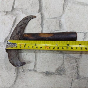 Antique herb cutter, Old kitchen knife, Vintage herb chopper, Blade herb cutter, Curved blade knife, Handle Chopper, Vegetables cutter