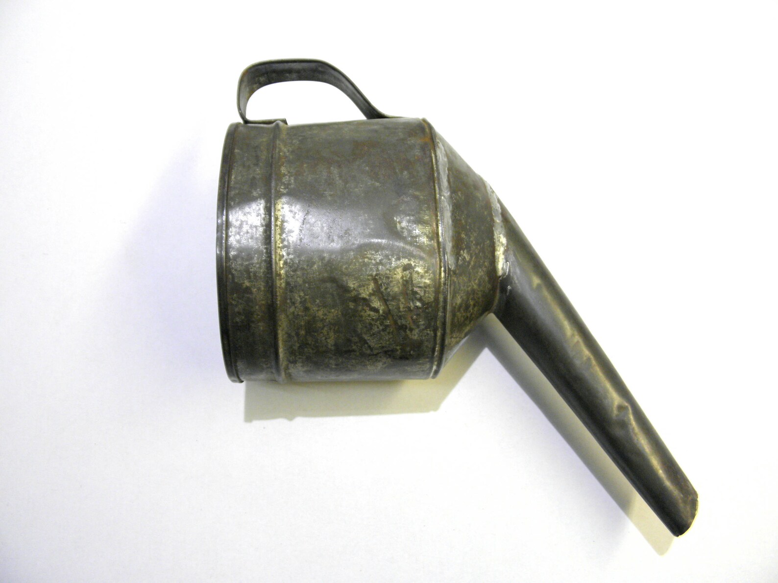 On Sale VINTAGE METAL FUNNEL Large Oil Funnel Galvanized Etsy