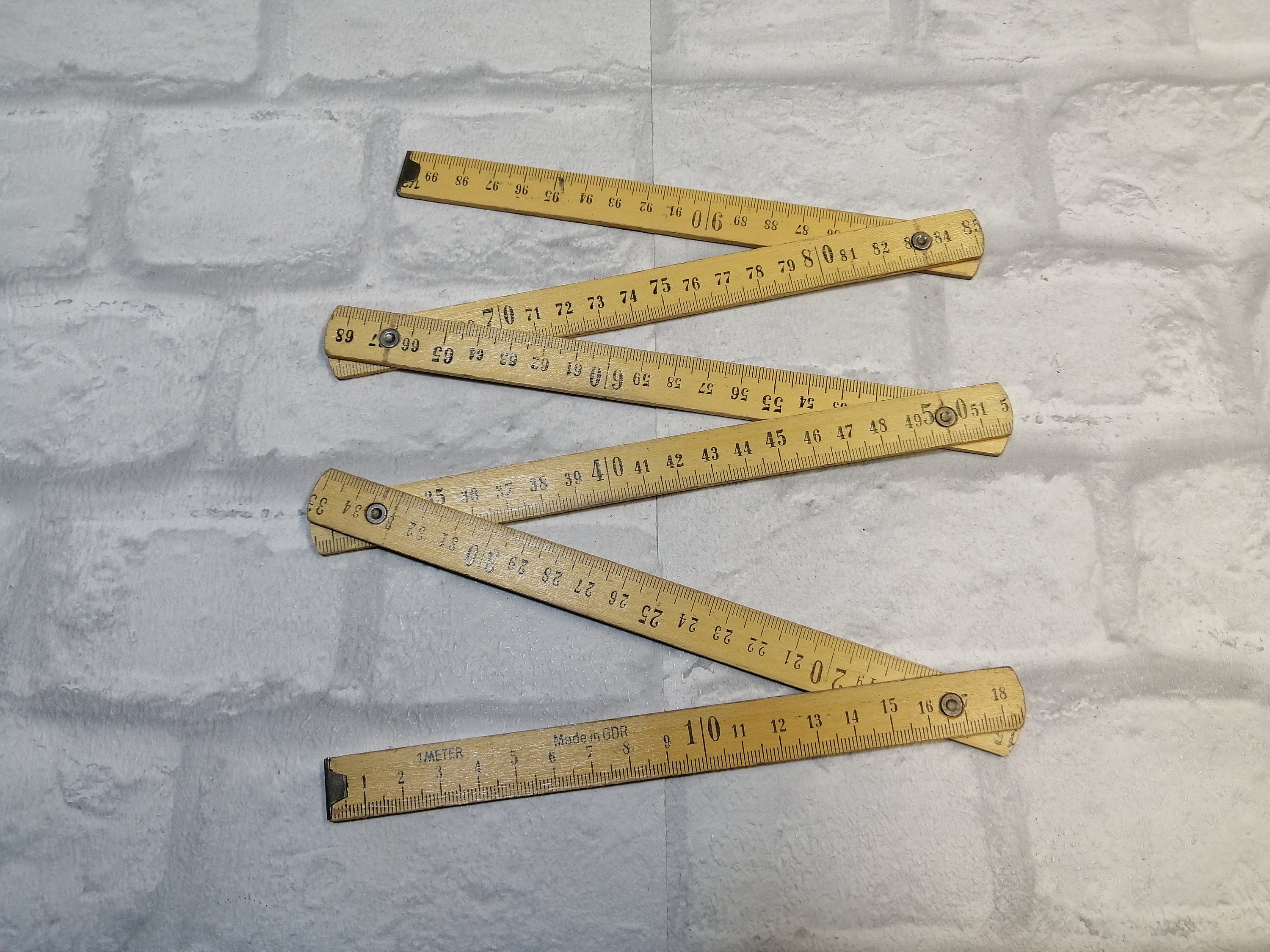 german ruler 100 cm 1 metre vintage wood metric ruler meter etsy