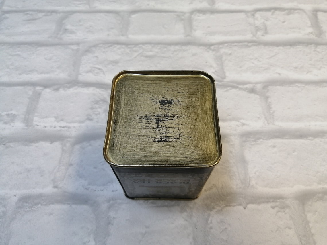Vintage Tin Tea Box Black Tea Box KOLHIDA Tea Box Etsy