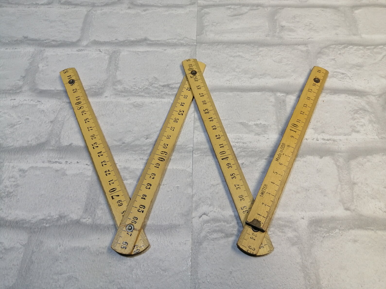 german ruler 100 cm 1 metre vintage wood metric ruler meter etsy