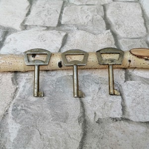Antique Brass Skeleton Keys - Lot of 3 Vintage Door Keys