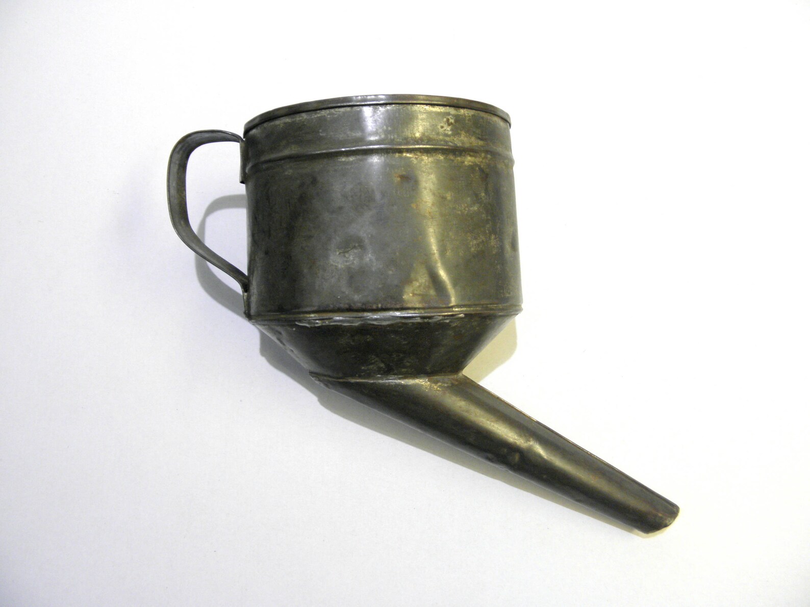 On Sale VINTAGE METAL FUNNEL Large Oil Funnel Galvanized Etsy