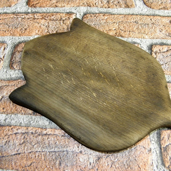 Vintage Cutting Board, Wood Bread Board, Wooden Tulip Cutting Board, Chopping Block, Home Decor, Shabby Chic, Cottage chic, BalMinDi