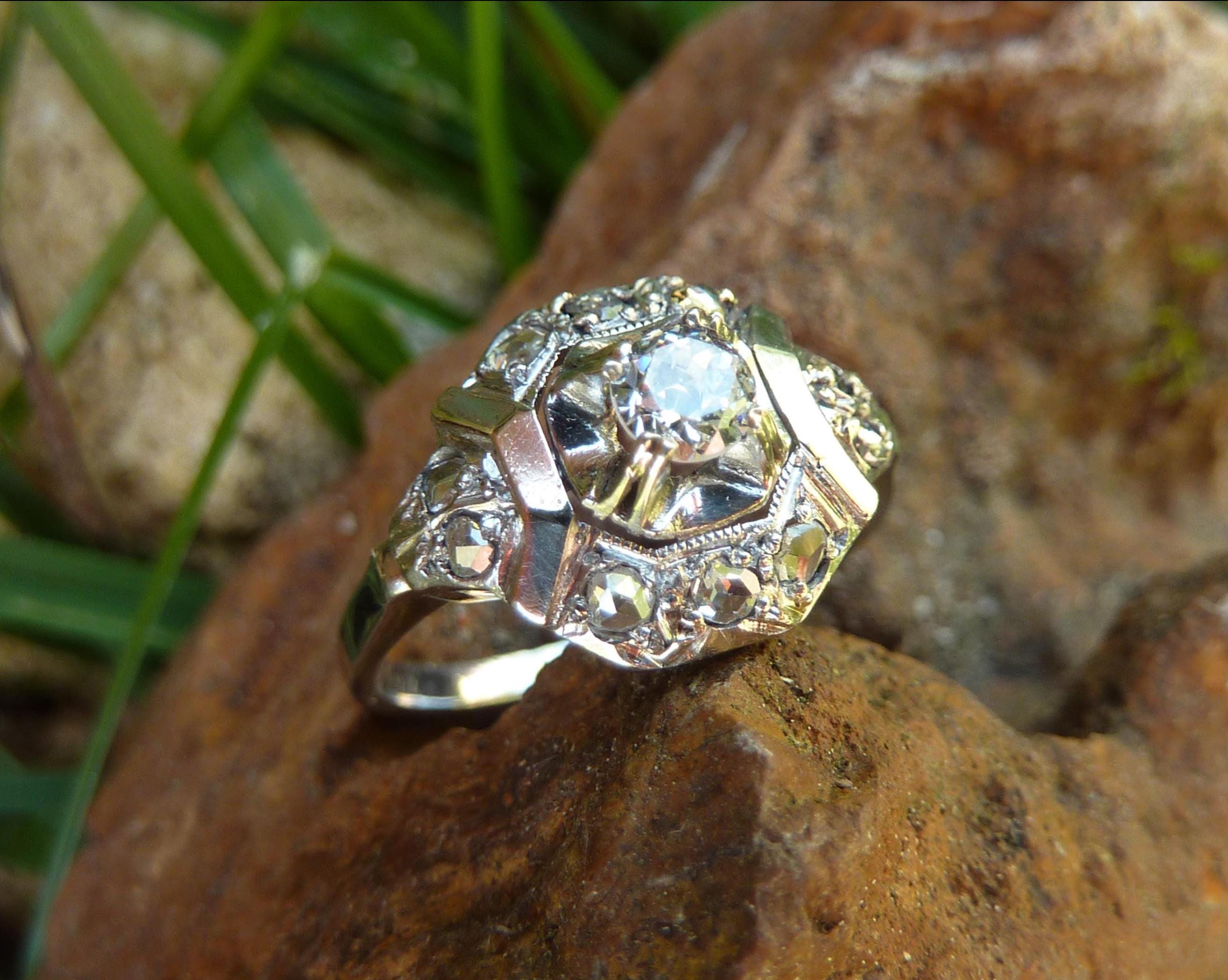 Composition de bagues Agate noire en argent 925 - L'Atelier d'Amaya