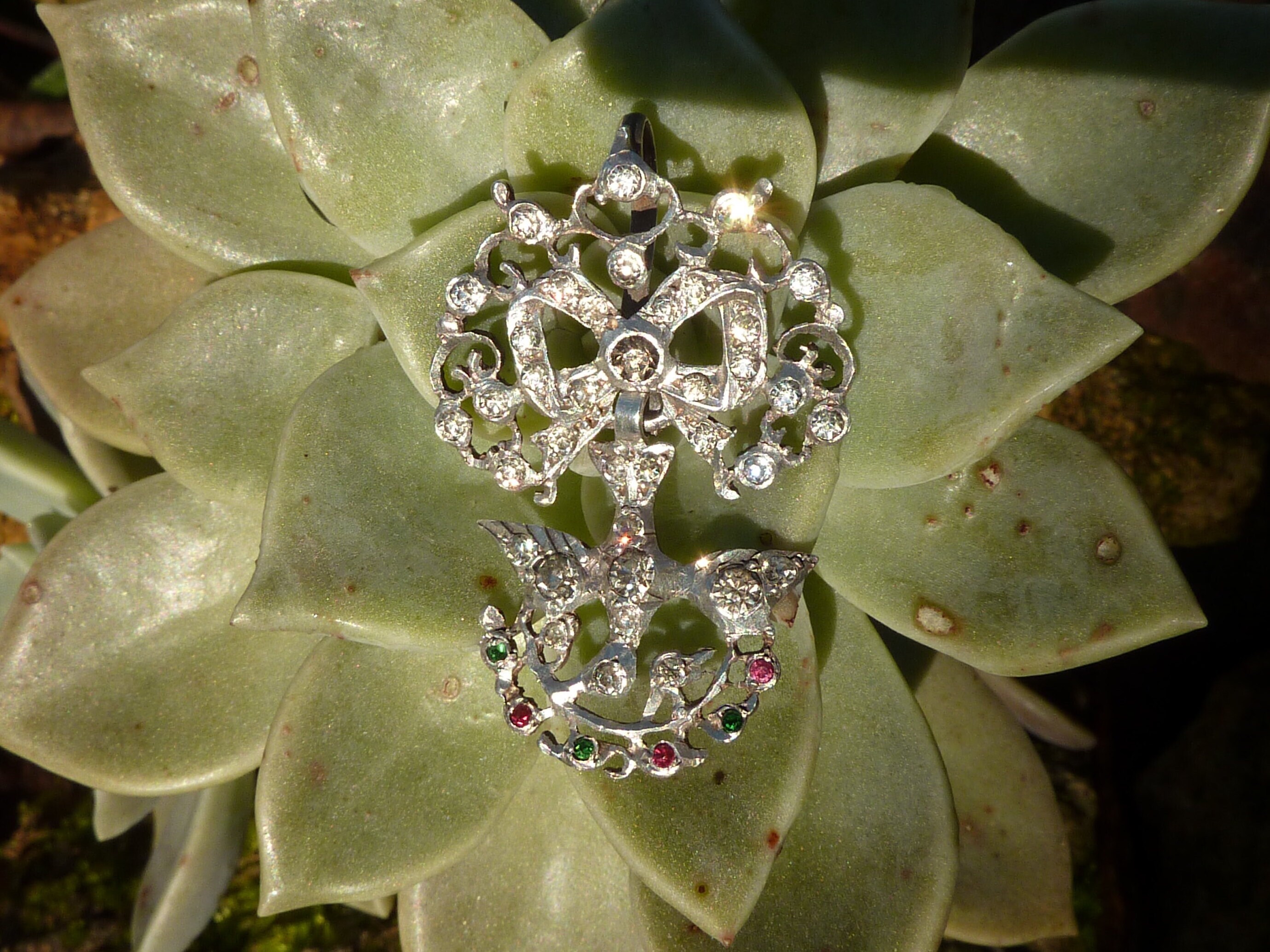 Pendentif Saint-Esprit Normand En Argent Art Nouveau XIXème - Occasion