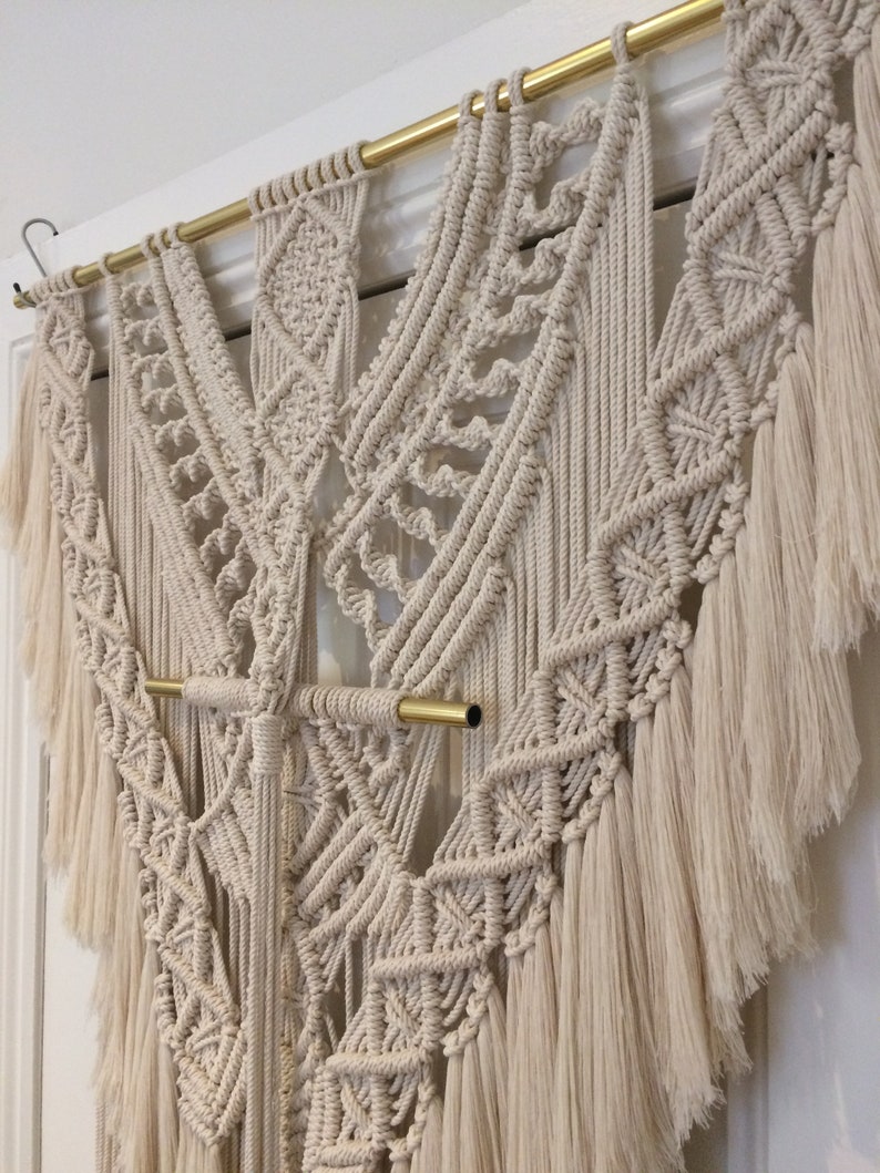 XXL Macramé Wall Hanging Wedding Backdrop Wedding Arch Wall Etsy