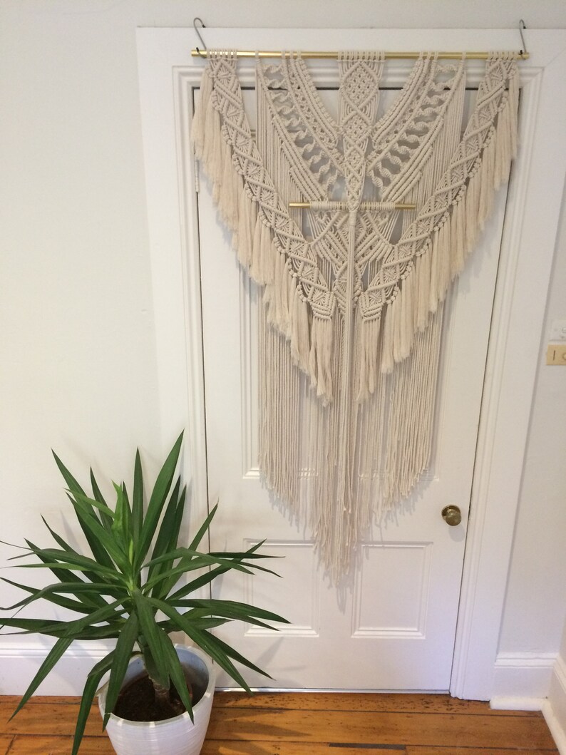 XXL Macramé Wall Hanging Wedding Backdrop Wedding Arch Wall Etsy