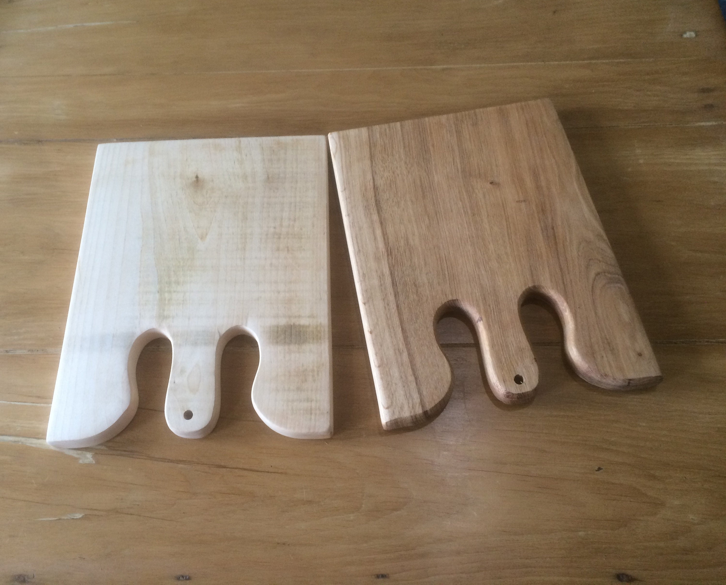 Madera hecha a mano Inglés sólido Sycamore tabla de cortar / Etsy