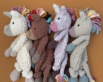 Crochet Amigurumi Unicorn 20" Snuggie for Toddlers