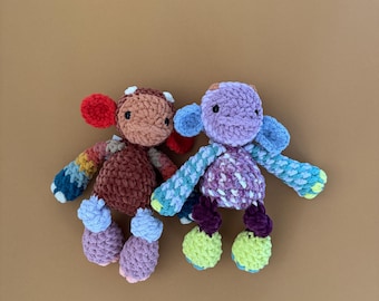 Crochet Plush 12” Monster Amigurumi for Toddlers