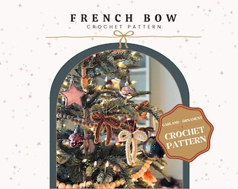 Crochet Bow Garland Pattern, French Bow Decor (PDF Pattern)