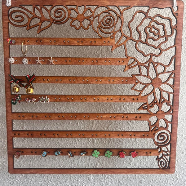 Hanging Earring Holder Earring Holder Gift Holds 67 Pairs of Earrings