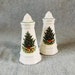 Pfaltzgraff Christmas Heritage Salt & Pepper Shakers, Country Christmas Tree Dishes