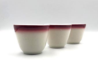 Vintage Homer Laughlin Restaurant Ware Custard Cups, Set of 3