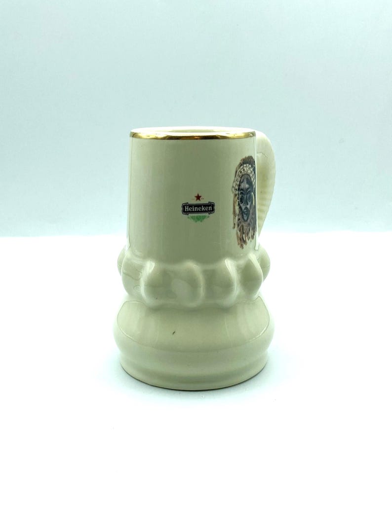 Vintage Black History Month Heineken Beer Stein imagem 3