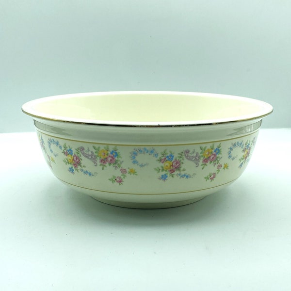 Vintage Homer Laughlin Dubarry Salad Serving Bowl, Eggshell Nautilus