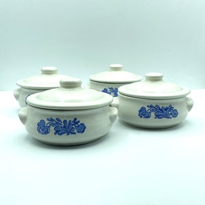 Vintage Pfaltzgraff Yorktowne Individual Casseroles, Set of 4