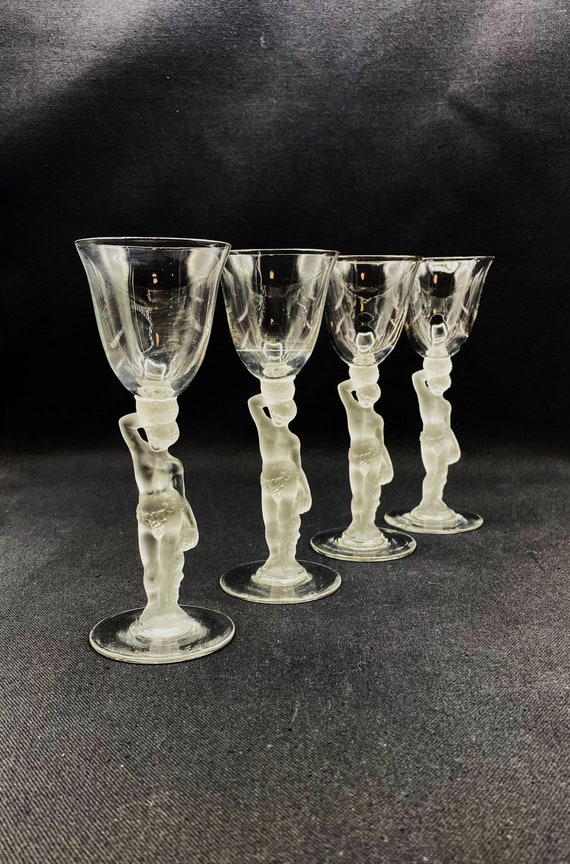 Vintage Bayel France Bacchus Frosted Stem Cordial Wine - Etsy Vintage Bayel France Bacchus Frosted Stem Cordial Wine - Etsy