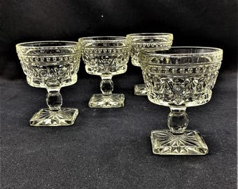 Vintage Colony Park Lane Champagne Glasses, Set of 4