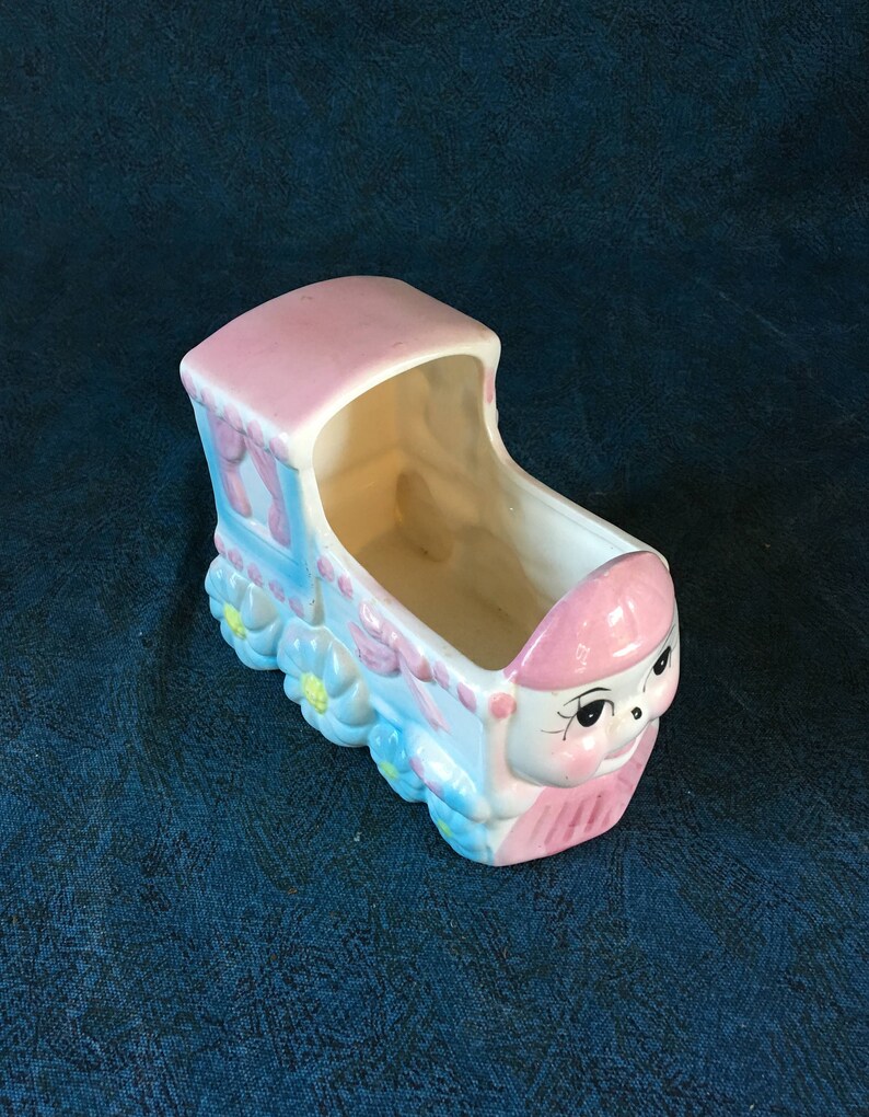 Baby Shower Gift Rubens Baby Train Planter 1950s Baby Nursery Decor