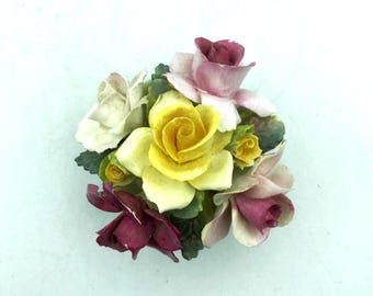 Vintage Crown Staffordshire Flower Basket Figurine - Etsy