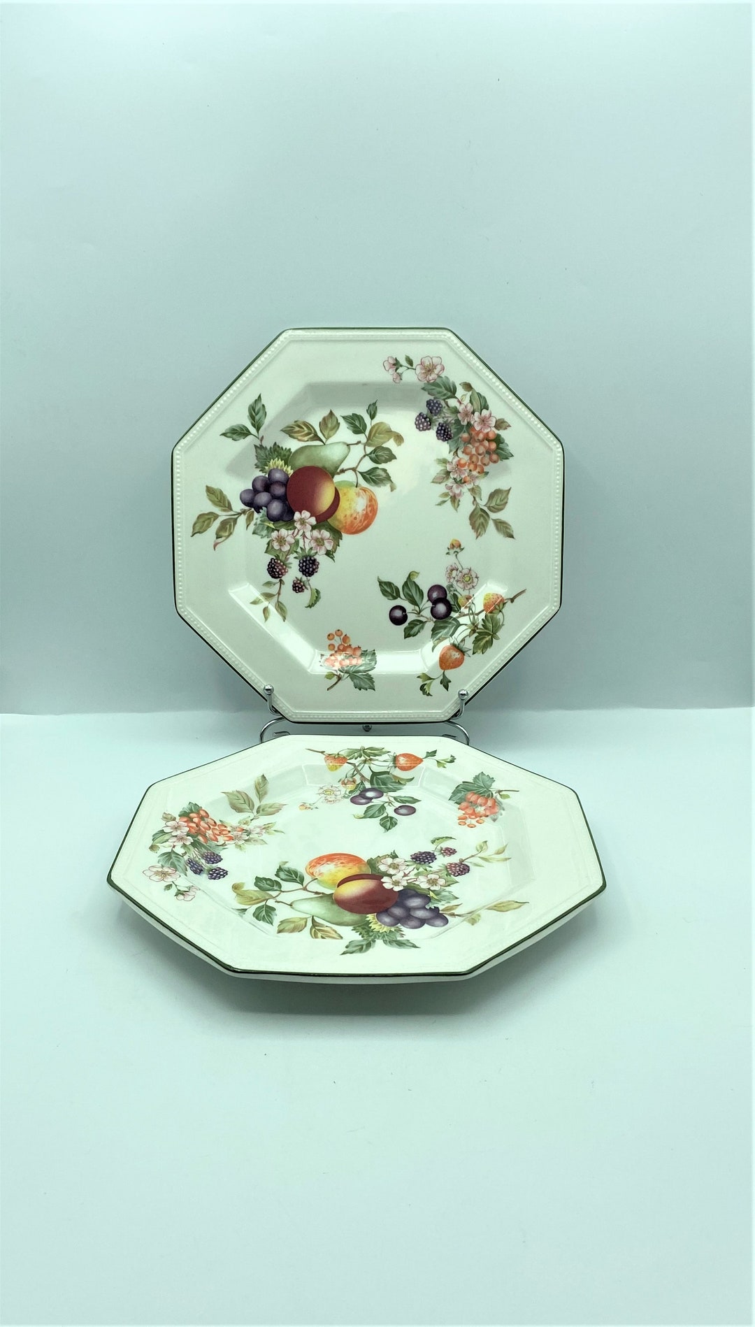 Vintage Johnson Brothers Fresh Fruit Dinner Plates, Set of 2 Etsy