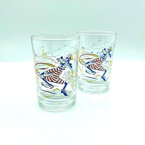 Vintage Walt Disney 100th Anniversary Glasses, Set of 2, Goofy, McDonald&#39;s Promotional Glasses