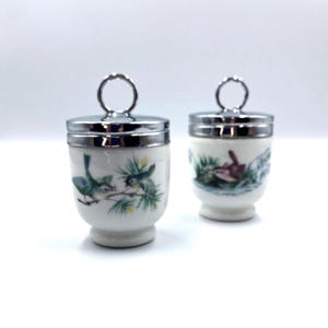 Vintage Royal Worcester Birds Egg Coddlers, Set of 2